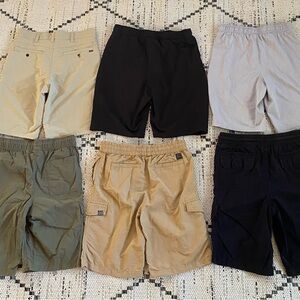 Men's Casual Shorts Collection - Black, Gray, Tan, Olive